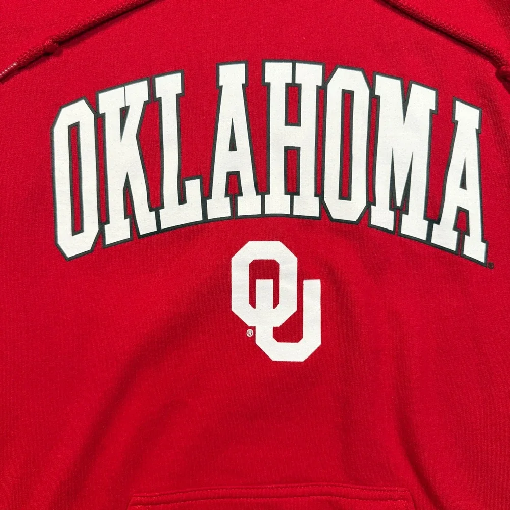 Captivating‎ Oklahoma Hoodie Mens Medium Red OU Sooners NCAA Collegiate Pullover